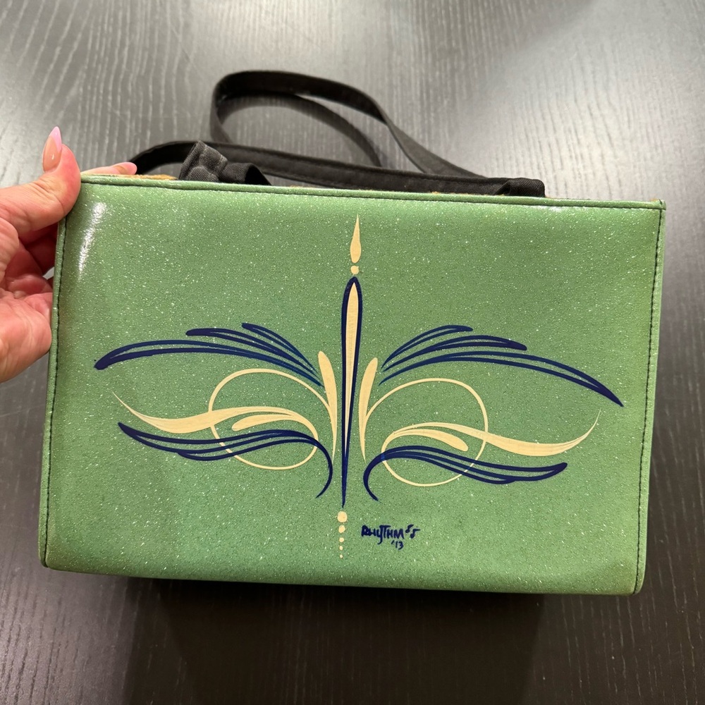 Custom hand painted bag
